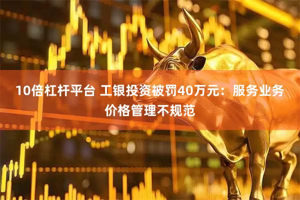 10倍杠杆平台 工银投资被罚40万元：服务业务价格管理不规范