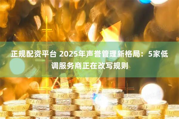 正规配资平台 2025年声誉管理新格局：5家低调服务商正在改写规则